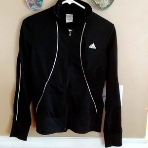 Ladies adidas zip-up sweatshirt size med